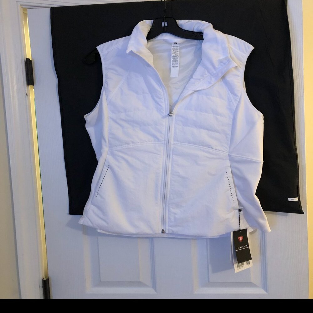 Lululemon athletia primaloft "Another mile Vest" White New